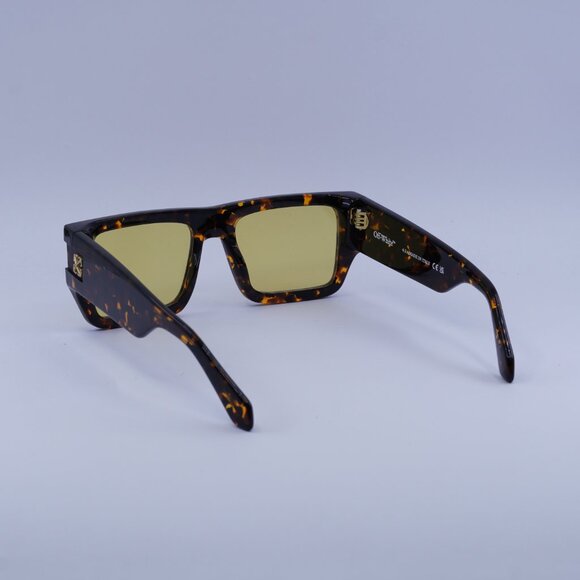 Off-White CHESTER 6062 Sunglasses Havana Square Frame, Camel Lenses - Picture 5 of 9